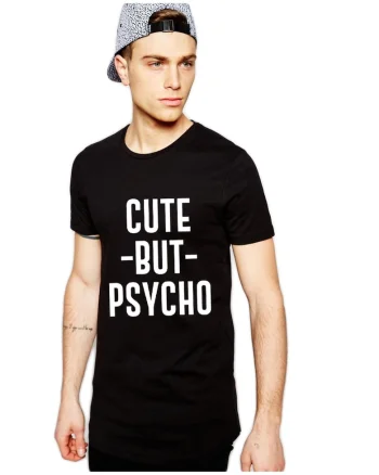 Tricou negru barbati - Cute but PSYCHO