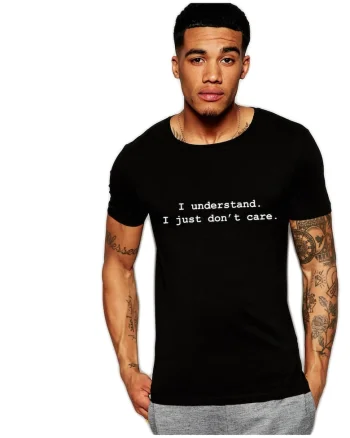 Tricou negru barbati - I understand