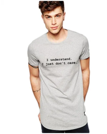 Tricou gri barbati - I understand