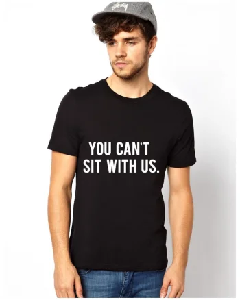 Tricou Sit With Us - Negru