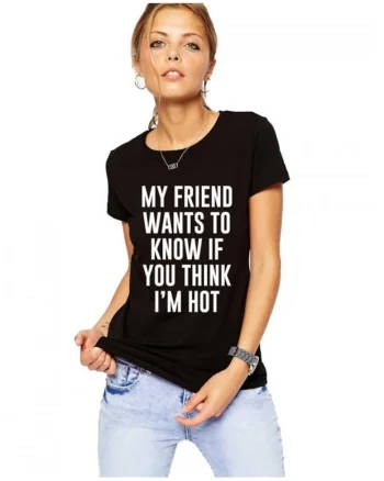 Tricou dama negru, My Friend Wants To Know, Negru