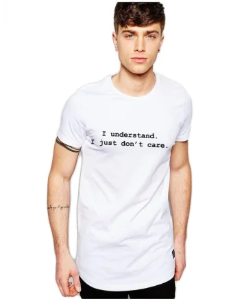 Tricou barbati alb - I understand, Alb