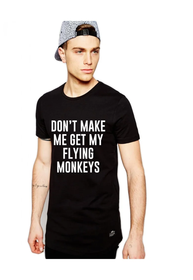 Tricou negru barbati - Flying Monkeys, Negru
