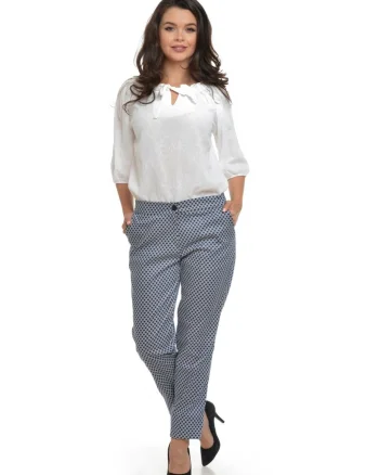 Pantalon Dama Drepti Bleumarin