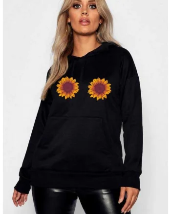 Hanorac dama negru - Sunflower