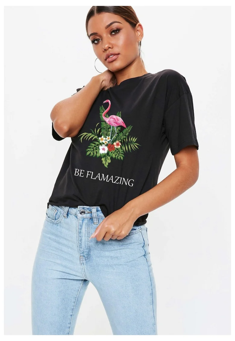 Tricou dama negru - Be Flamazing