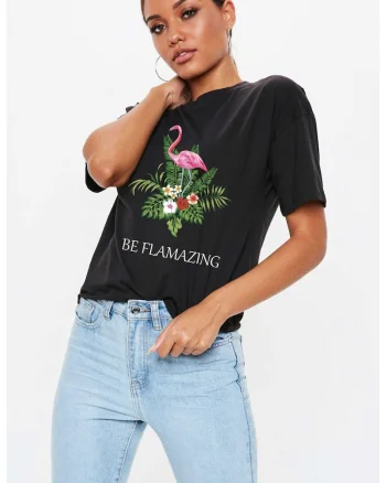 Tricou dama negru - Be Flamazing