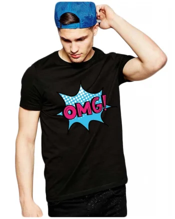Tricou barbati negru - OMG
