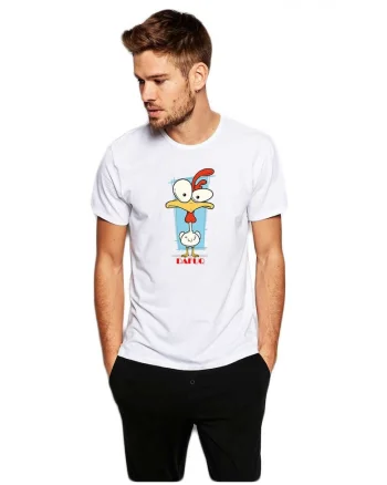 Tricou barbati alb - DAFUQ
