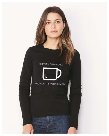 888113380-Bluza dama neagra - Cup of care