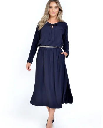 888138007-Bluza Dama cu Funda, Bleumarin