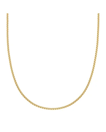 Colier-lant placat cu aur de 14K, Auriu
