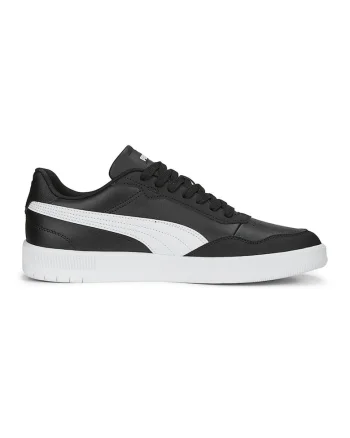 Pantofi sport de piele ecologica Court Ultra Lite, Negru