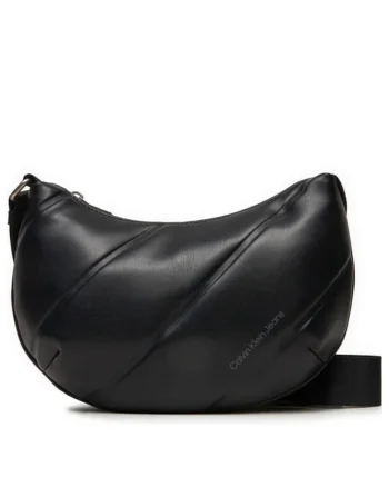 Geanta dama  Quilted Crescent Cb Bag24 K60K612370 Negru 24 x 17 x 6.5 cm