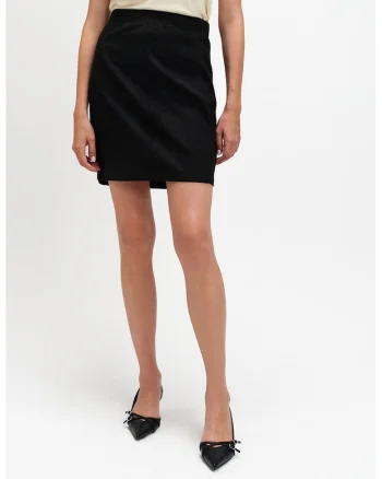 Fusta mini dreapta, Negru