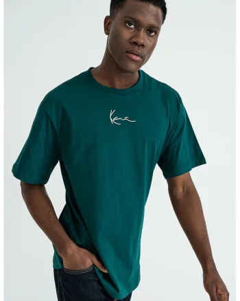 Tricou de bumbac cu logo, Verde