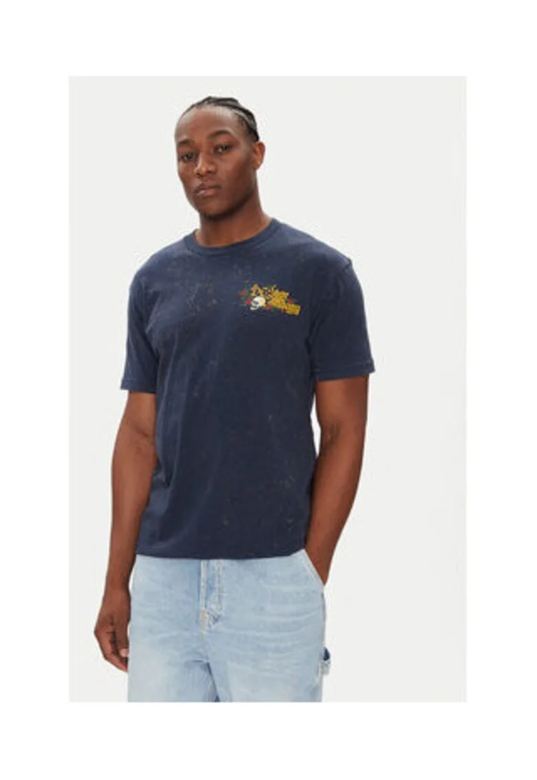 Tricou barbati,  bleumarin, 75% bumbac, 25% bumbac reciclat, Bleumarin