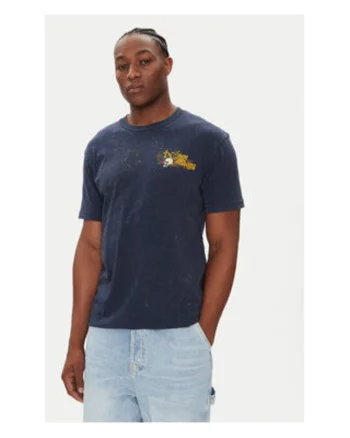Tricou barbati,  bleumarin, 75% bumbac, 25% bumbac reciclat, Bleumarin