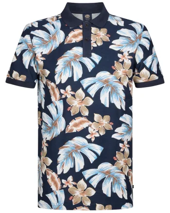 Tricou barbati,  bleumarin, 100% bumbac organic - 65987, Multicolor/Bleumarin