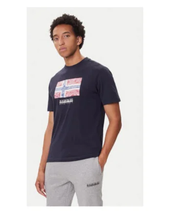 Tricou barbati,  bleumarin, 100% bumbac - 65982, Bleumarin