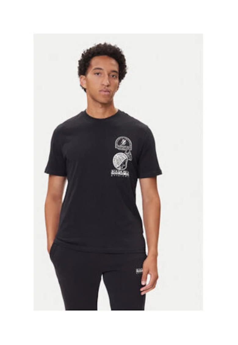 Tricou Barbati,  Negru, 100% bumbac - 69875, Negru