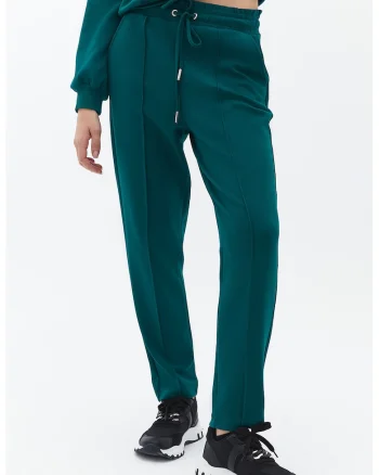 Pantaloni de trening cu croiala conica, Verde aquamarin