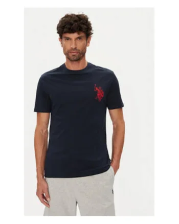 Tricou barbati,  bleumarin, 100% bumbac - 69875, Bleumarin