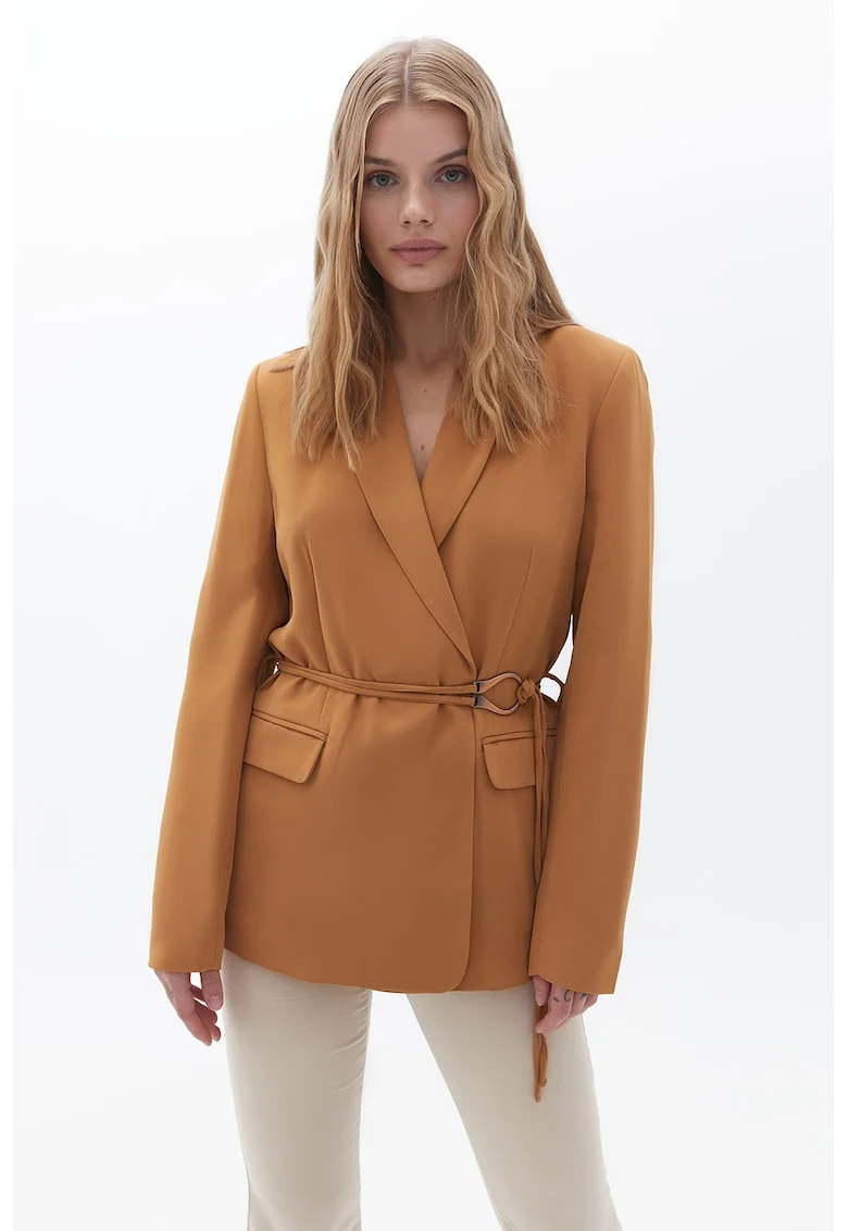 Sacou regular fit, Maro scortisoara