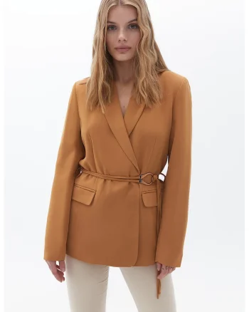 Sacou regular fit, Maro scortisoara