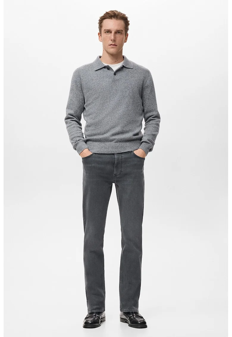 Blugi ultra soft cu croiala slim-fit, Gri inchis