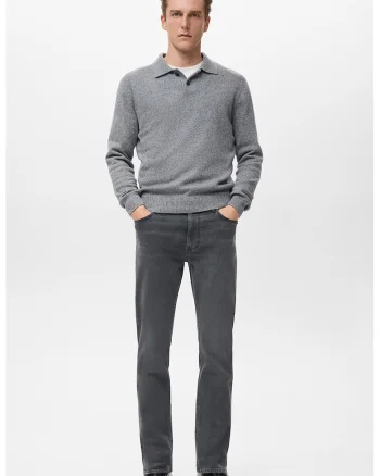 Blugi ultra soft cu croiala slim-fit, Gri inchis