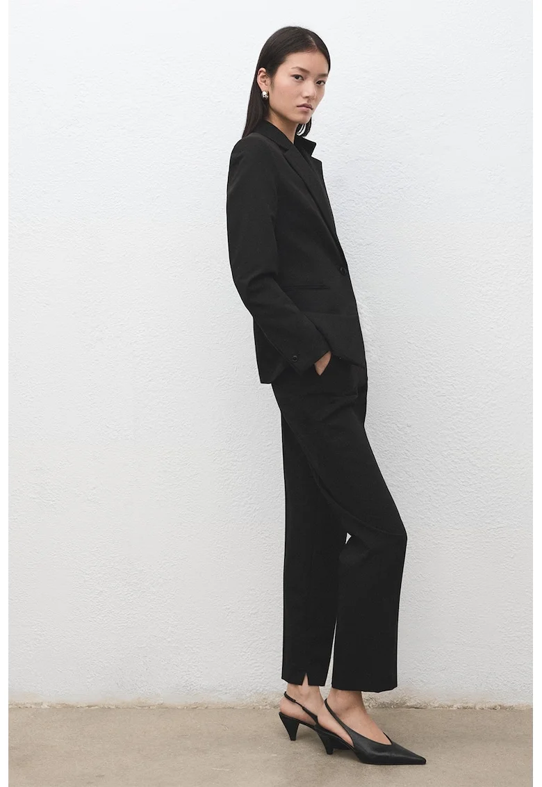 Pantaloni regular-fit, Negru