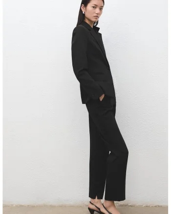 Pantaloni regular-fit, Negru