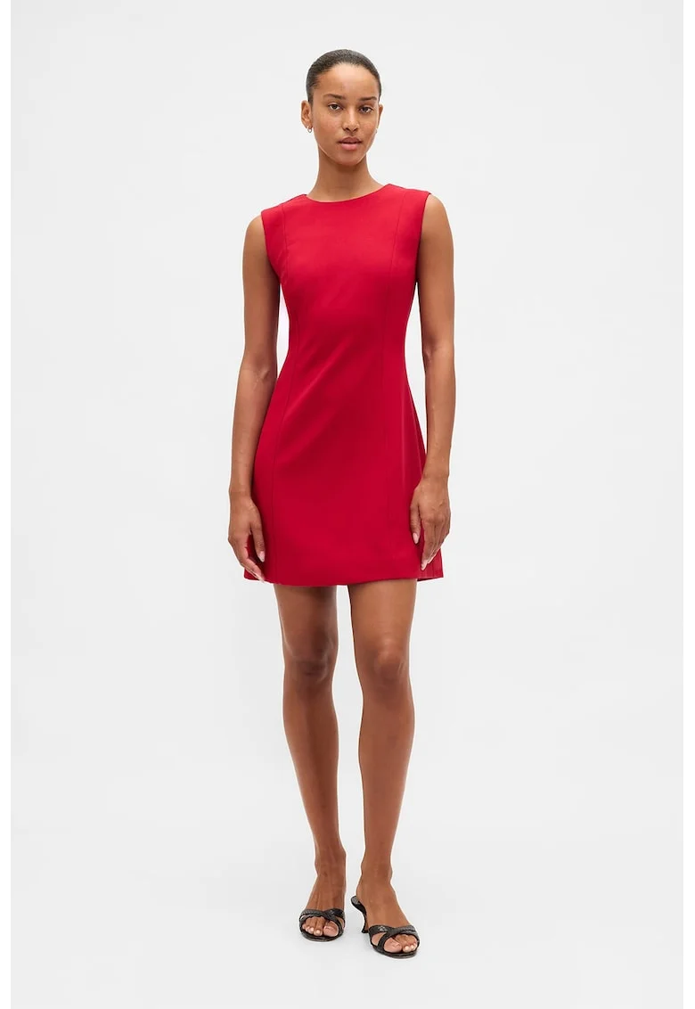 Rochie scurta fara maneci, Rosu