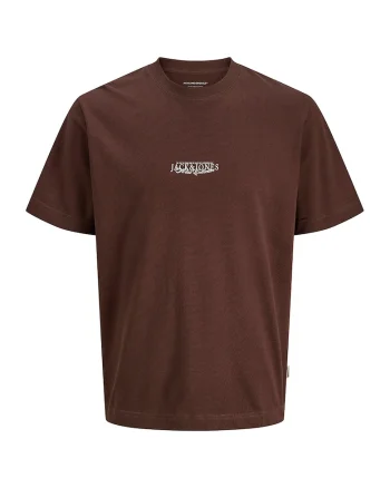 Tricou din bumbac cu imprimeu etnic, Maro inchis/Gri