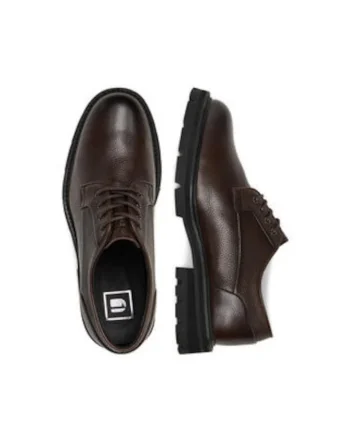 Pantofi barbati,  EO-DEXTER-06, piele naturala, maro,