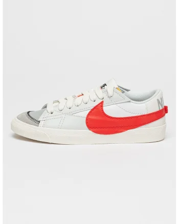 Pantofi sport din piele cu logo Blazer Low '77 L, Rosu/Alb/Gri