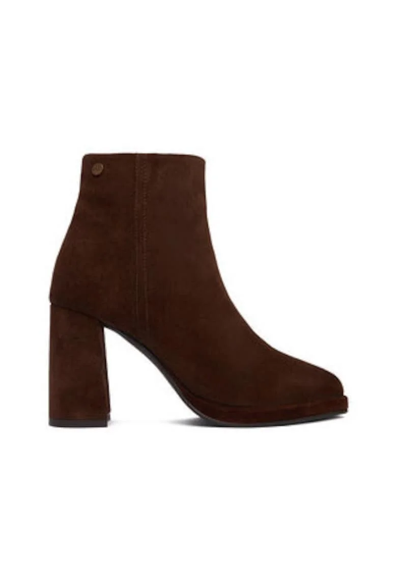 Botine dama  maro, piele, Maro