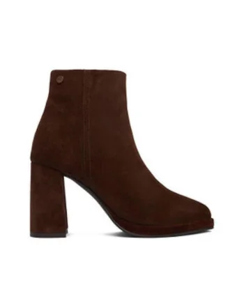 Botine dama  maro, piele, Maro