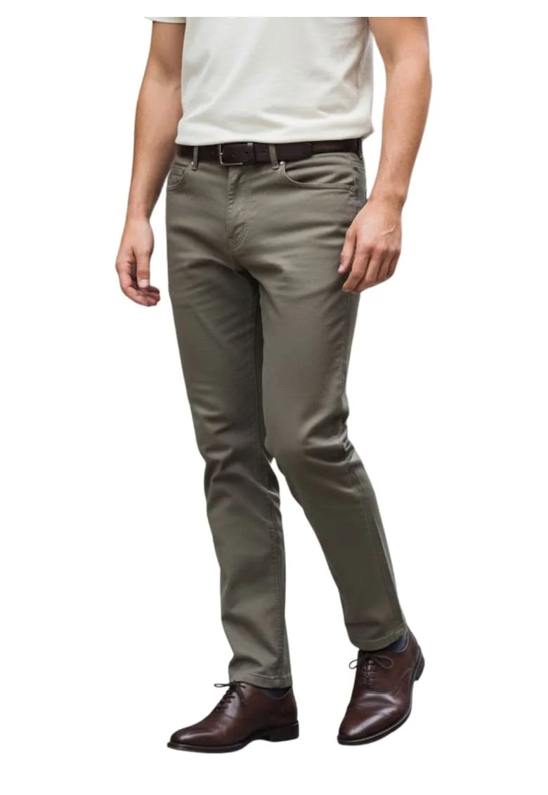 Pantaloni din bumbac regular fit,