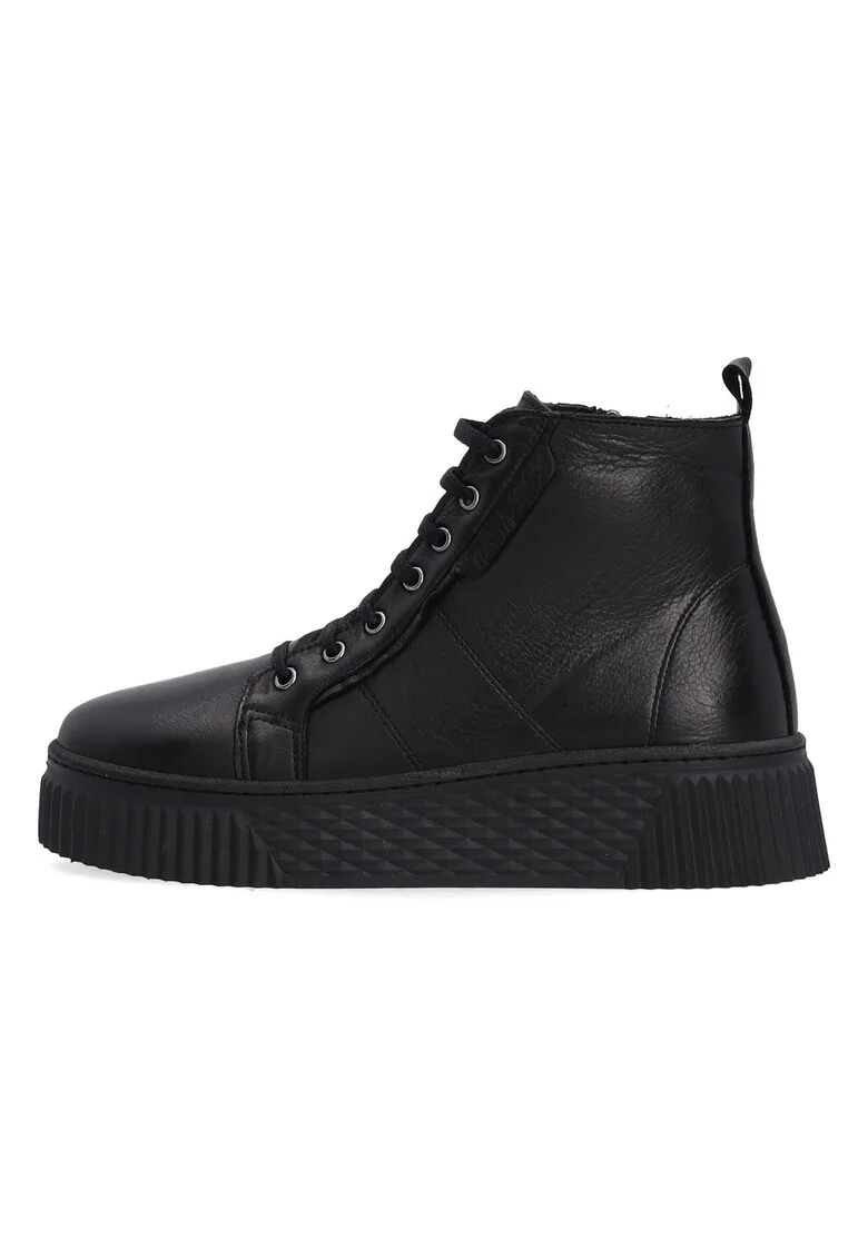 Ghete flatform din piele