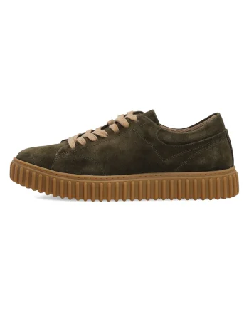Pantofi sport uni din piele intoarsa