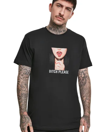 Tricou din bumbac cu imprimeu foto, Negru