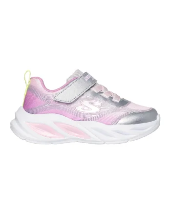 Pantofi sport S-Lights Cosmic Glow cu LED-uri, Roz pastel/Alb optic/Argintiu