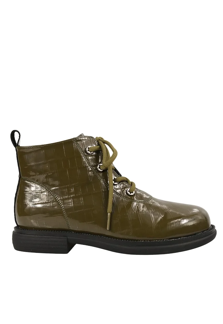 Ghete casual dama  verde piele naturala, Verde
