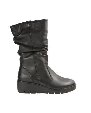 Cizme lungi dama,  piele naturala, negru, Negru