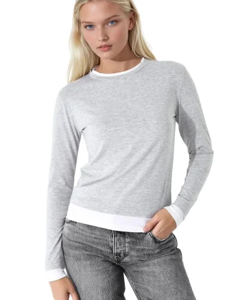 Bluza dama,  Jerseu, Gri deschis