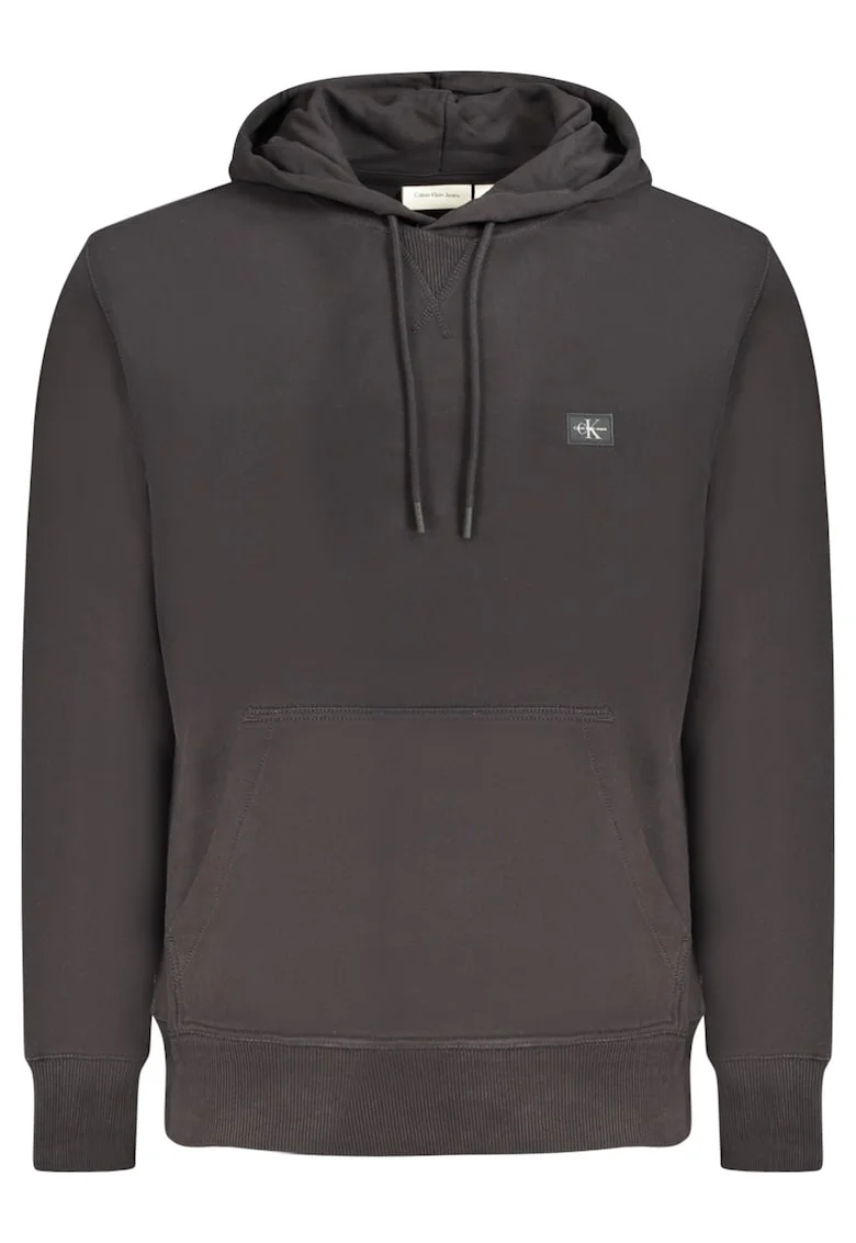 Hanorac barbati, CALVIN KLEIN, 95% bumbac, 5% elastan, Negru, J30J327113, Negru