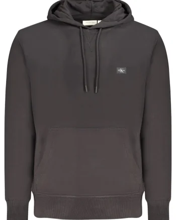 Hanorac barbati, CALVIN KLEIN, 95% bumbac, 5% elastan, Negru, J30J327113, Negru