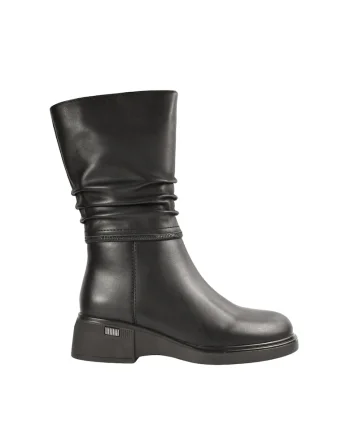 Cizme elegante, dama,  DL70026A negru, piele naturala, Negru